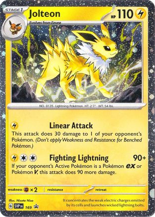 Jolteon (Cosmos Holo) (169) Holofoil [SV Scarlet & Violet Promo Cards] - Rare