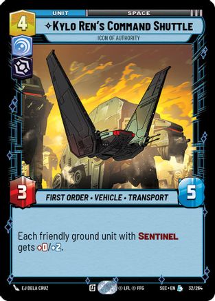 Kylo Ren's Command Shuttle - Icon of Authority (32/264) - Secrets of Power