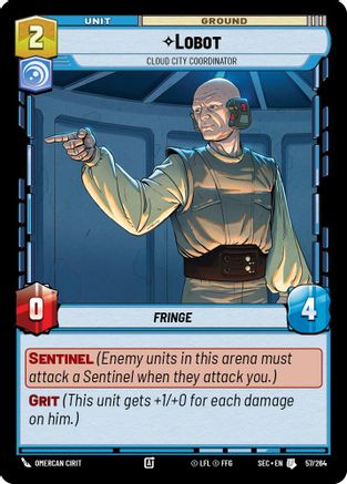 Lobot - Cloud City Coordinator (57/264) - Secrets of Power