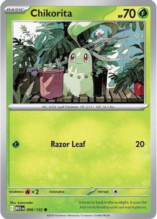 Chikorita (008) Reverse Holofoil [Mega Evolution] - Common