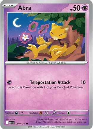 Abra (054) Reverse Holofoil [Mega Evolution] - Common
