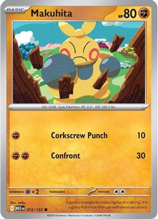 Makuhita (072) Reverse Holofoil [Mega Evolution] - Common