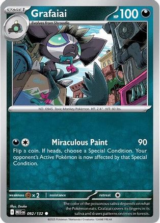 Grafaiai (092) Reverse Holofoil [Mega Evolution] - Common
