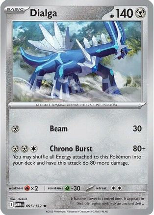Dialga (095) Reverse Holofoil [Mega Evolution] - Rare