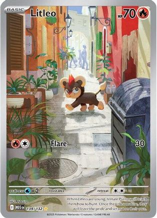 Litleo (139/132) Holofoil [Mega Evolution] - Illustration Rare