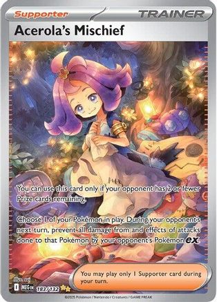 Acerola's Mischief (183/132) Holofoil [Mega Evolution] - Special Illustration Rare
