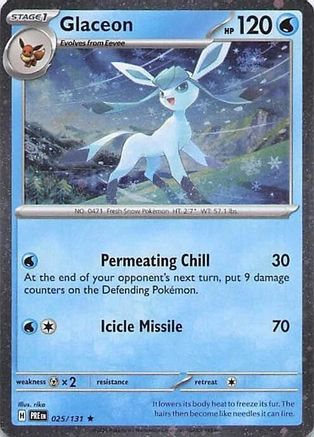 Glaceon (Cosmos Holo) (025/131) Holofoil [Miscellaneous Cards & Products] - Rare
