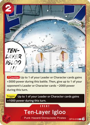 Ten-Layer Igloo (Pirate Foil) (OP10-018) - Premium Booster -The Best- Vol. 2 Foil