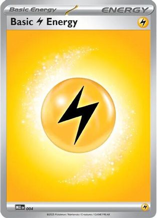 Basic Lightning Energy (004) Reverse Holofoil [MEE Mega Evolution Energies] - Common