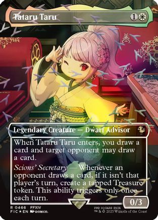 Tataru Taru (Borderless) (Chocobo Track Foil) (FIC-466) - Commander: FINAL FANTASY Foil