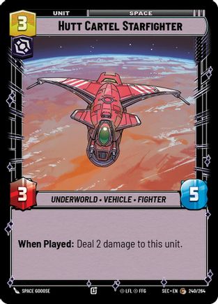 Hutt Cartel Starfighter (240/264) - Secrets of Power