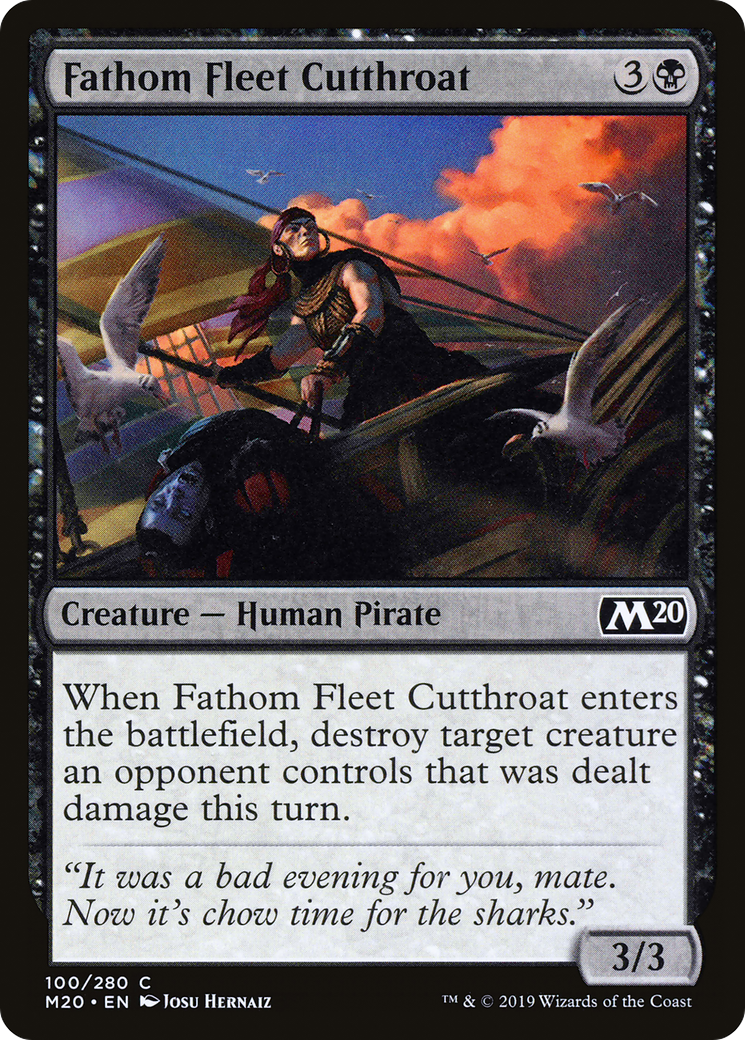 Fathom Fleet Cutthroat (M20-100) - Core Set 2020 Foil
