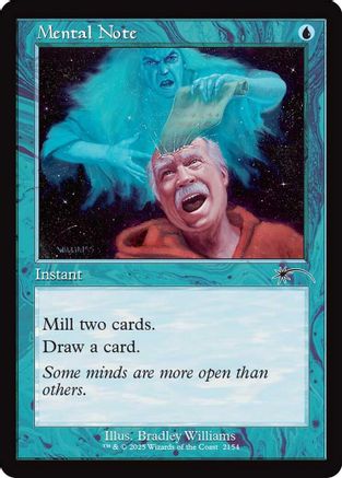 Mental Note (Retro Frame) (SLD-2154) - Secret Lair Drop Series