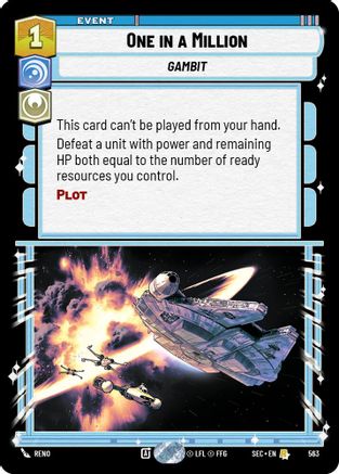 One in a Million (Foil) (563) - Secrets of Power Foil