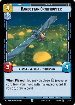 Bardottan Ornithopter (Foil) (571) - Secrets of Power Foil