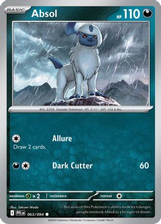 Absol (063) Reverse Holofoil [Phantasmal Flames] - Common
