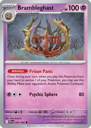 Brambleghast (047) Reverse Holofoil [Phantasmal Flames] - Uncommon
