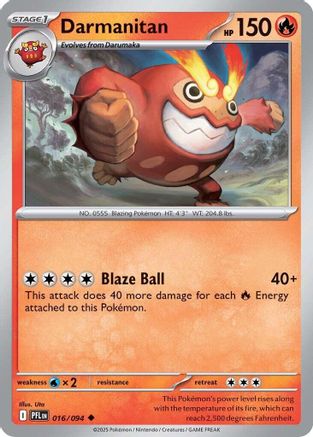 Darmanitan (016) Reverse Holofoil [Phantasmal Flames] - Uncommon