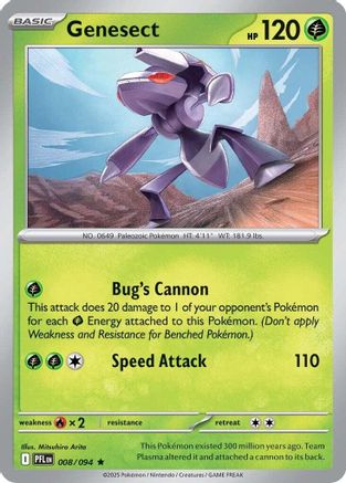 Genesect (008) Holofoil [Phantasmal Flames] - Rare
