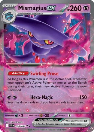 Mismagius ex (036/094) Holofoil [Phantasmal Flames] - Double Rare