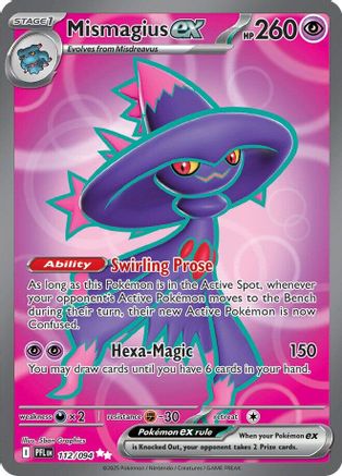 Mismagius ex (112/094) Holofoil [Phantasmal Flames] - Ultra Rare