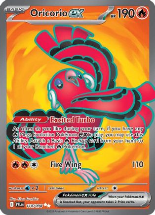 Oricorio ex (110/094) Holofoil [Phantasmal Flames] - Ultra Rare