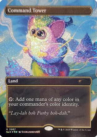 Command Tower (7067) (Confetti Foil) (SLD-7067) - Secret Lair Drop Series Foil