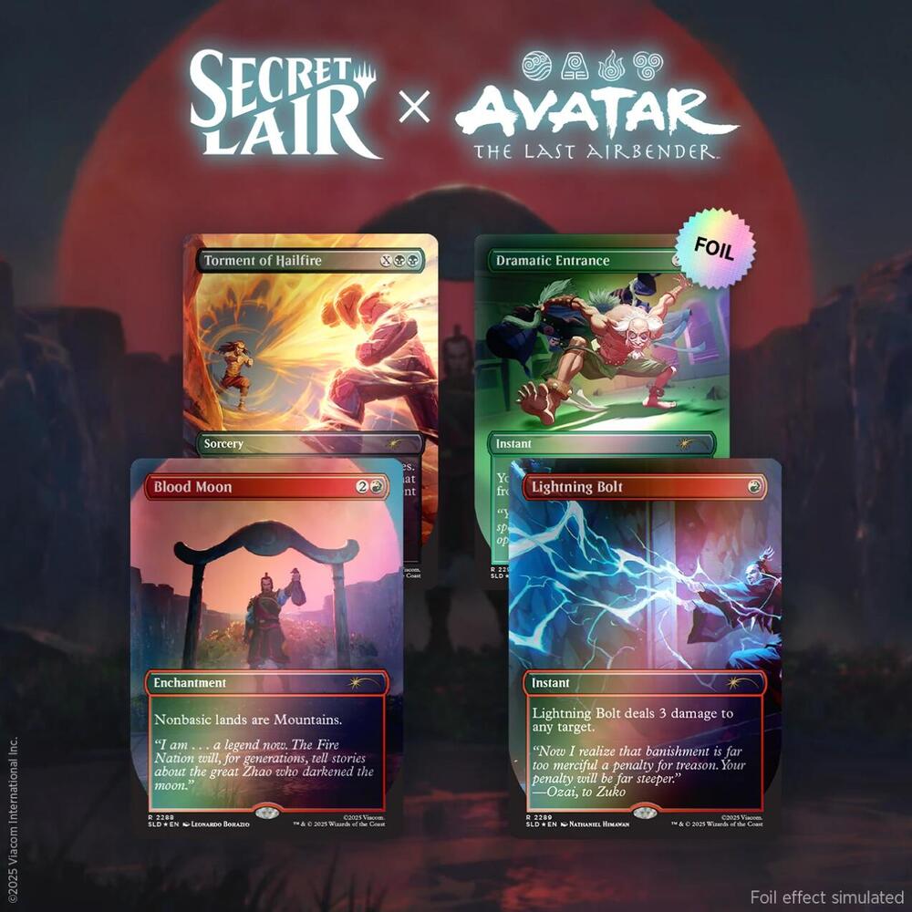 Secret Lair - Avatar The Last Airbender: Everything Changed Rainbow Foil Edition (Sealed)