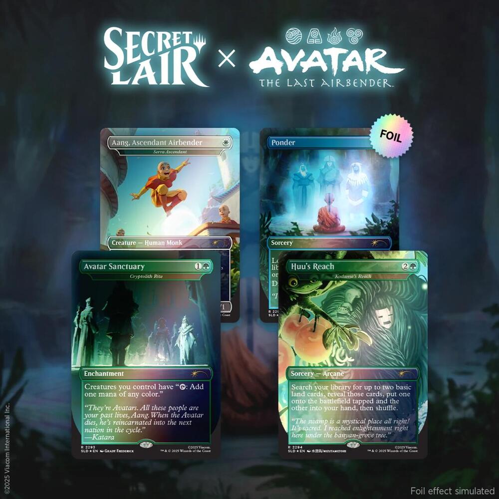 Secret Lair - Avatar The Last Airbender: A Lot to Learn Rainbow Foil Edition (Sealed)