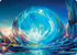 Aang's Iceberg Art Card (Gold-Stamped Signature) (ASTLA-002) - Art Series: Avatar: The Last Airbender