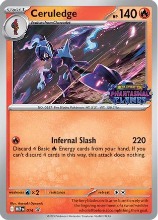 Ceruledge (014) Holofoil [ME Mega Evolution Promo] - Promo
