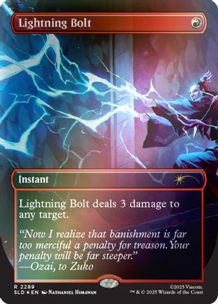 Lightning Bolt (2289) (Rainbow Foil) (SLD-2289) - Secret Lair Drop Series Foil
