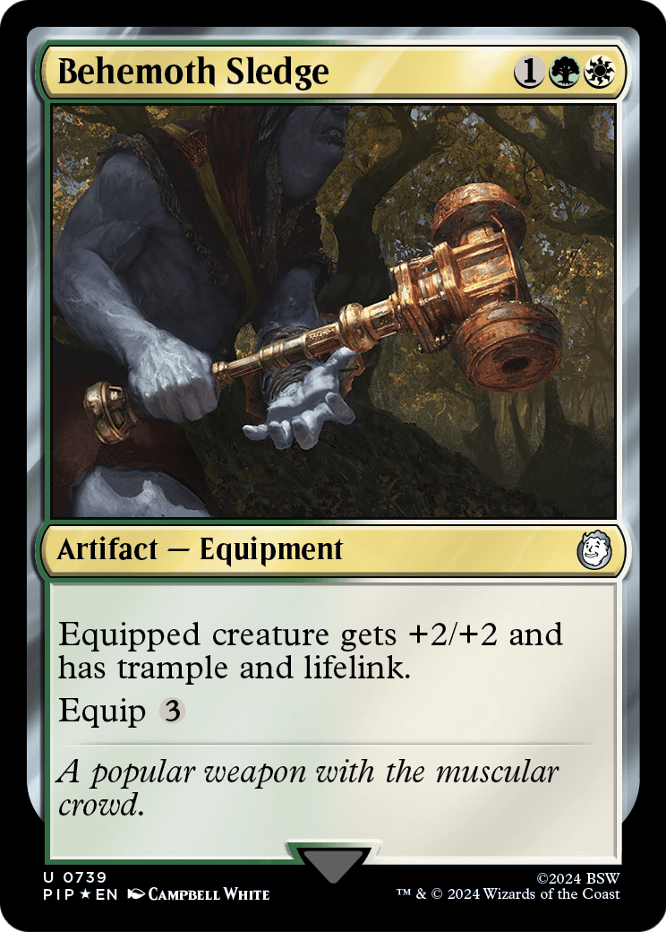 Behemoth Sledge (Surge Foil) (PIP-739) - Fallout Foil