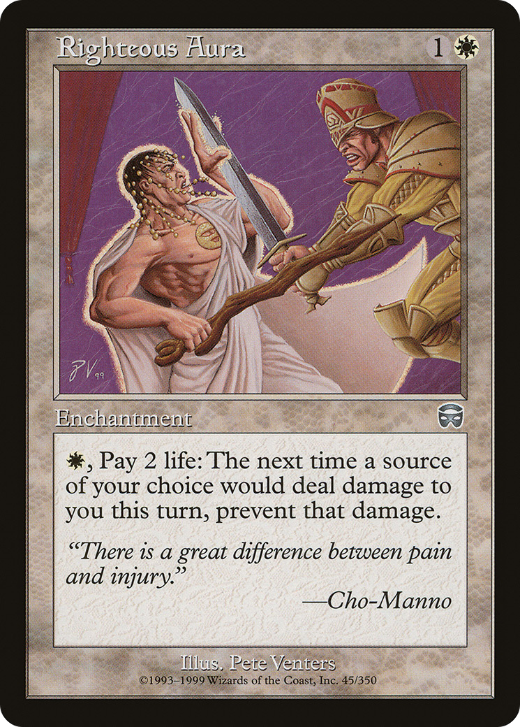 Righteous Aura (MMQ-045) - Mercadian Masques Foil