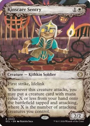 Kinscaer Sentry (Showcase) (ECL-300) - Lorwyn Eclipsed Foil