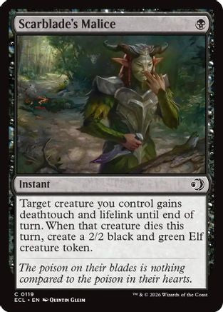 Scarblade's Malice (ECL-119) - Lorwyn Eclipsed Foil