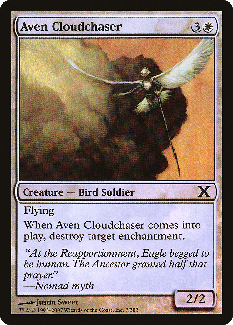 Aven Cloudchaser (10E-07★) - Tenth Edition Foil