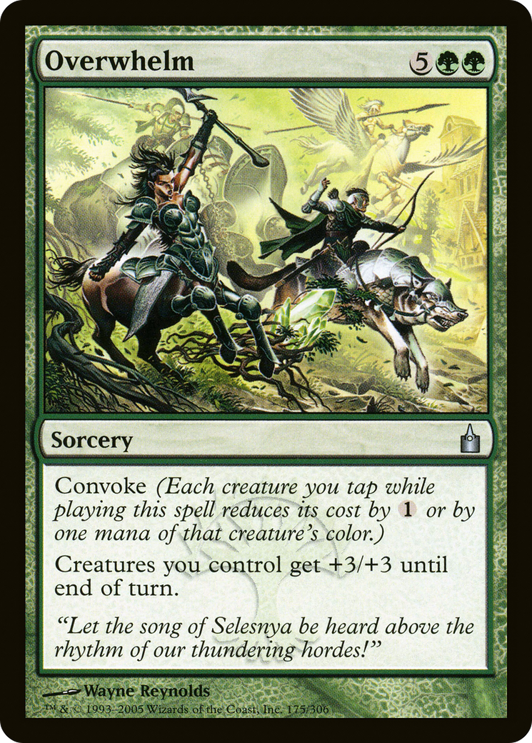 Overwhelm (RAV-175) - Ravnica: City of Guilds Foil