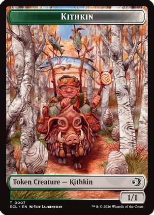 Kithkin // Treasure Double-Sided Token (ECL-7 // 10) - Lorwyn Eclipsed Foil