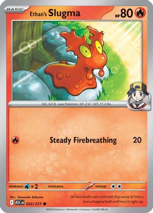 Ethan's Slugma (023) Reverse Holofoil [ME Ascended Heroes] - Common