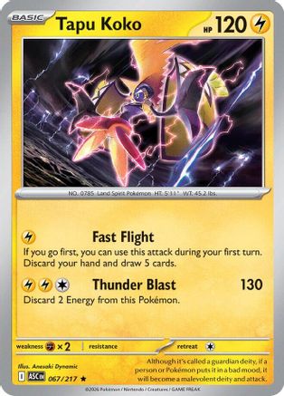 Tapu Koko (067) Reverse Holofoil [ME Ascended Heroes] - Rare