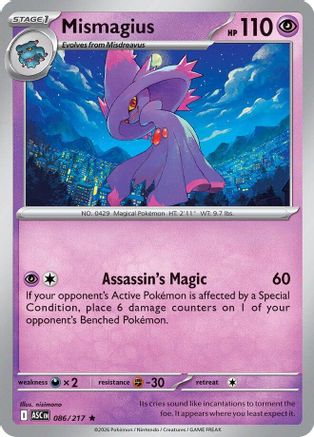 Mismagius (086) Reverse Holofoil [ME Ascended Heroes] - Rare