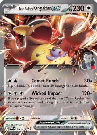 Team Rocket's Kangaskhan ex (162) Holofoil [ME Ascended Heroes] - Double Rare