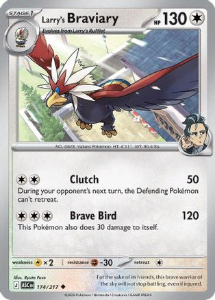 Larry's Braviary (174) Reverse Holofoil [ME Ascended Heroes] - Uncommon