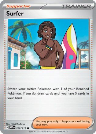 Surfer (200/217) Reverse Holofoil [ME Ascended Heroes] - Common