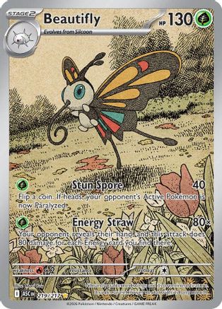 Beautifly (219/217) Holofoil [ME Ascended Heroes] - Illustration Rare