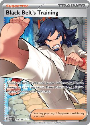 Black Belt's Training (255) Holofoil [ME Ascended Heroes] - Ultra Rare