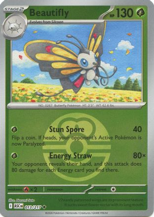Beautifly (Love Ball) (013/217) Reverse Holofoil [ME Ascended Heroes] - Uncommon