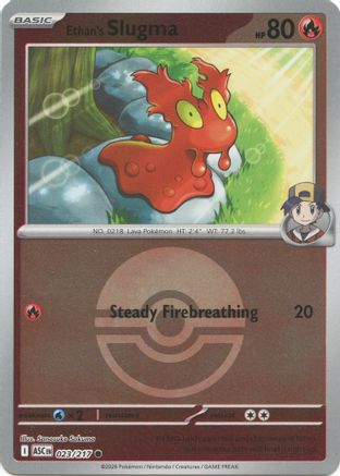 Ethan's Slugma (Poke Ball) (023) Reverse Holofoil [ME Ascended Heroes] - Common