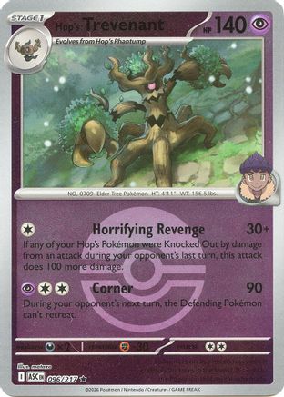 Hop's Trevenant (Poke Ball) (096/217) Reverse Holofoil [ME Ascended Heroes] - Rare